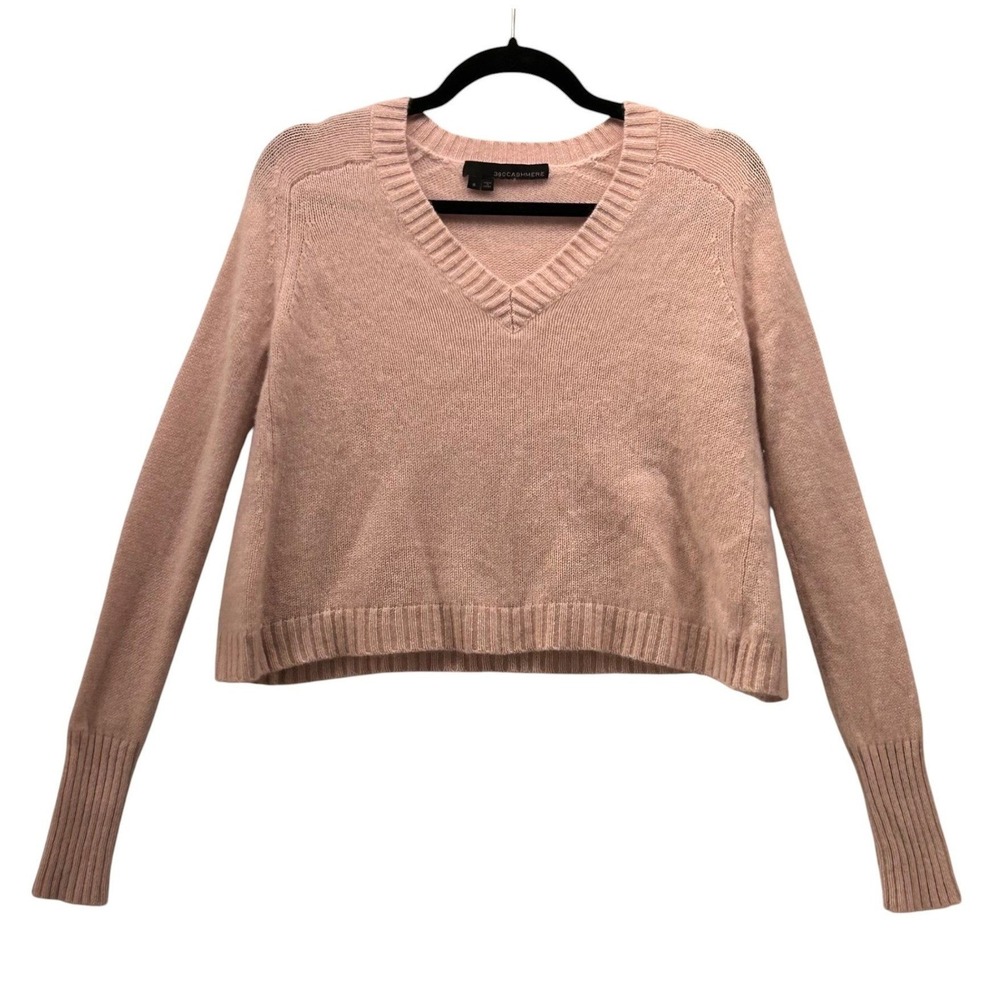 360 Cashmere Crop Sweater‎ Pink Small